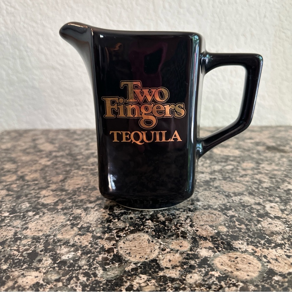 Tequila Black Ceramic‎ Pitcher 6”